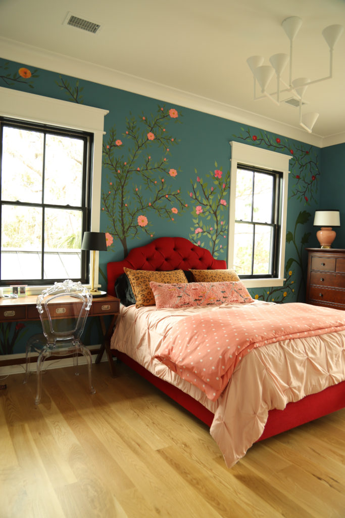 Teen Girl’s Room – Handpainted Wall Mural Complete!