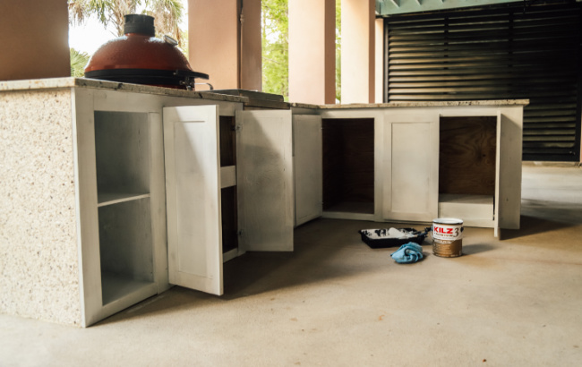 Outdoor Kitchen Project with Magnolia Home Paint by KILZ®